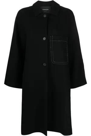 Fabiana Filippi Spread-collar single-breasted coat