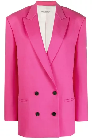 Serafini Double-breasted wool-blend blazer