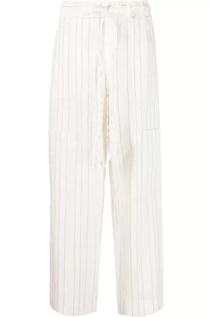 WALES BONNER Wide-leg striped trousers