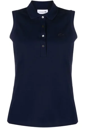 Lacoste Logo-patch sleeveless polo top
