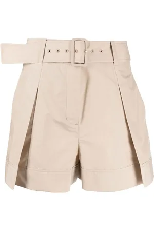 3.1 Phillip Lim Pleat-detailing belted shorts