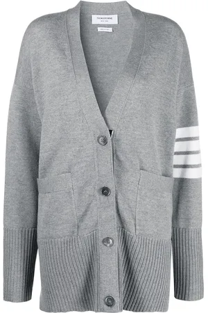 Thom Browne Oversized 4-Bar stripe cardigan