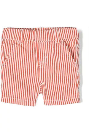 Stella McCartney Guitar motif striped shorts
