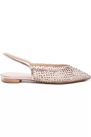 LE SILLA Gilda crystal-embellished flat mules