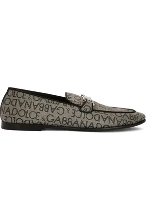 Dolce & Gabbana Logo-tag jacquard loafers