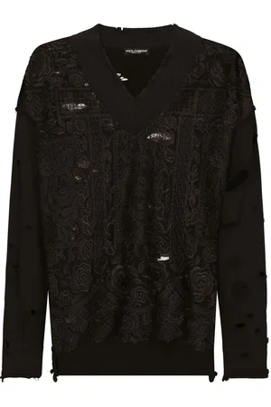 Dolce & Gabbana Embroidered tulle sweatshirt