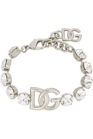 Dolce & Gabbana KIM DOLCE&GABBANA DG-logo rhinestone bracelet
