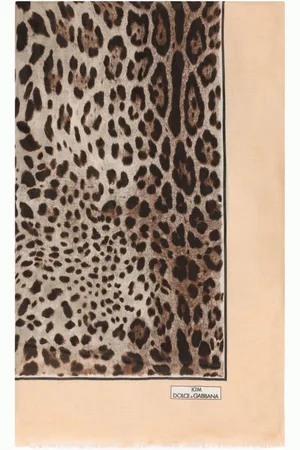 Dolce & Gabbana KIM DOLCE&GABBANA leopard-print cashmere-blend scarf