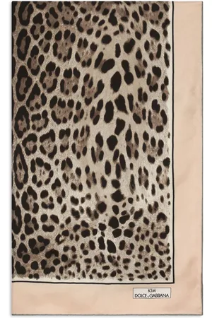 Dolce & Gabbana KIM DOLCE&GABBANA leopard-print twill scarf