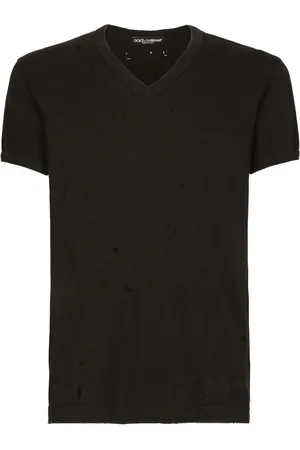 Dolce & Gabbana Logo-patch V-neck T-shirt