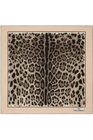 Dolce & Gabbana KIM DOLCE&GABBANA leopard-print twill scarf
