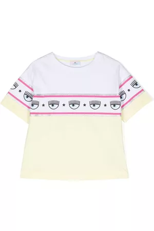 Chiara Ferragni Logo-stripe cotton T-shirt