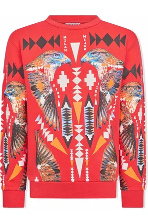 MARCELO BURLON Hawk Cross crew-neck sweatshirt