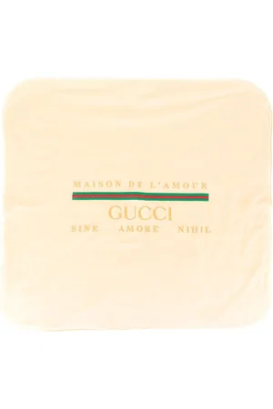 Gucci Maison De L'Amour embroidered blanket