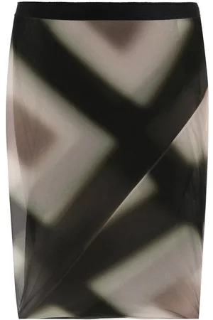 Rick Owens Patterned midi skirt
