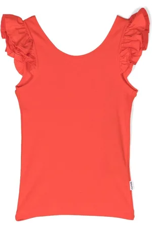 Molo Ranja ruffled-trim ribbed vest