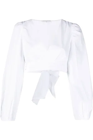 Patrizia Pepe Balloon sleeves cropped shirt