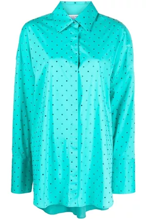 GIUSEPPE DI MORABITO Crystal-embellished long-sleeve shirt