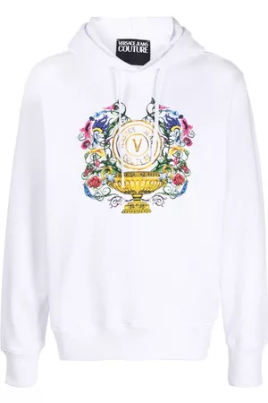 VERSACE Logo-print hoodie