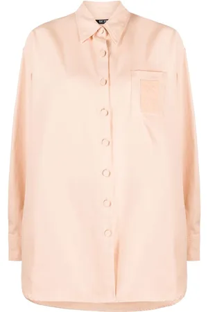 RAF SIMONS Logo-patch oversized shirt