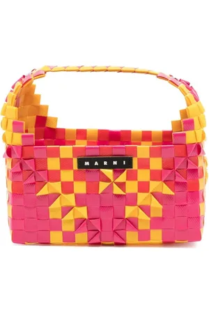 Marni Woven logo-patch bag