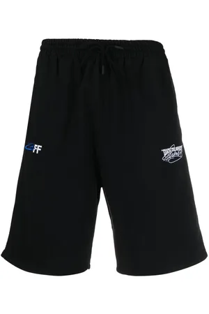 OFF-WHITE Exact Opp Skate cotton track shorts