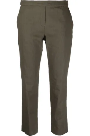 THEORY Straight-leg cropped trousers