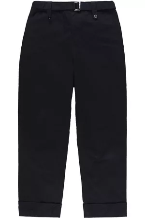SACAI Belted wide-leg trousers