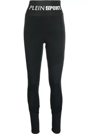 Philipp Plein Logo-waistband high-waisted leggings