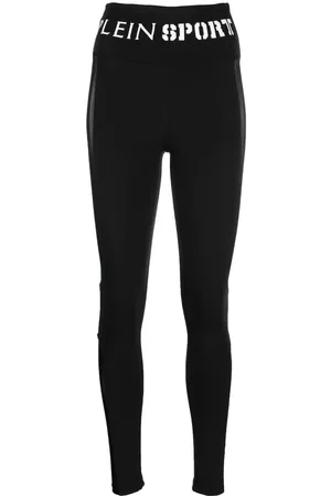 Philipp Plein Logo-waistband high-waisted leggings