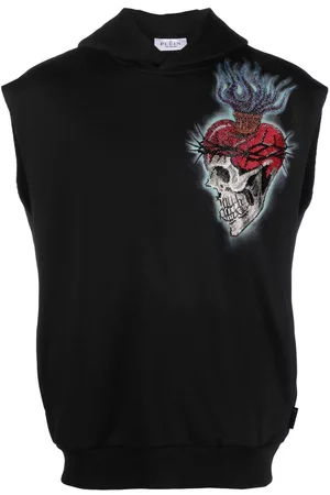 Philipp Plein Love Tattoo sleeveless hoodie
