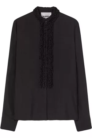 Jil Sander Ruffle-trim long-sleeved shirt