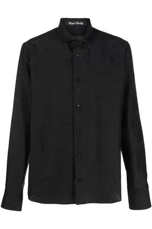 Philipp Plein Skull pattern jacquard shirt
