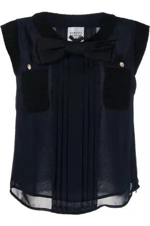 Edward Achour Paris Bow-detail top