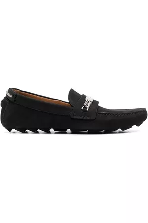 Philipp Plein Logo-plaque leather loafers