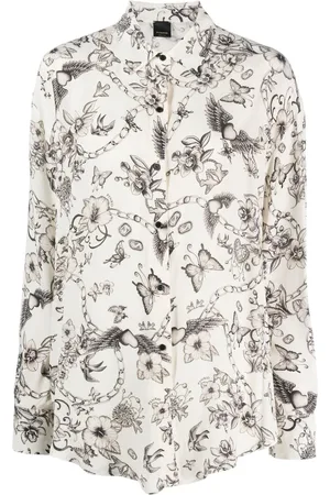 Pinko Graphic-print long-sleeve shirt