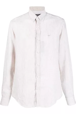 Paul & Shark Embroidered-logo striped shirt