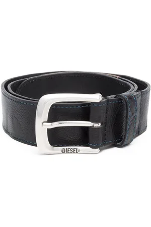 Diesel Men Belts - Contrast-stitch leather buckle belt