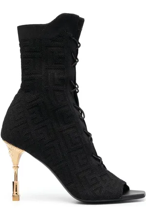 Balmain Moneta monogram lace-up boots
