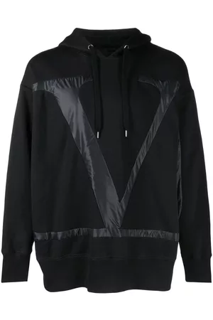 VALENTINO GARAVANI Logo-detail drawstring hoodie