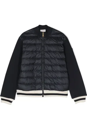 Moncler Logo patch padded bomber jacket