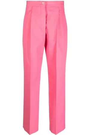 Palm Angels Pressed-crease tailored wide-leg trousers