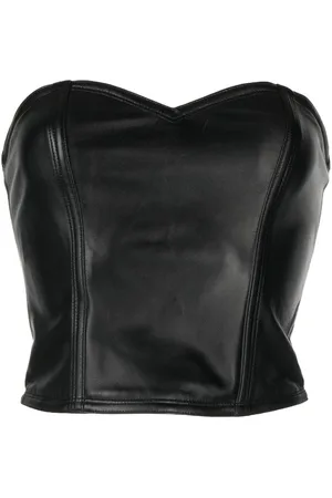 Kiki de Montparnasse Leather bustier top