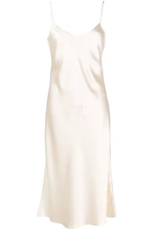 Ralph Lauren V-neck silk midi dress