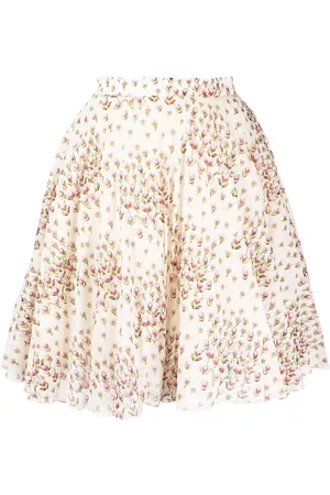 Giambattista Valli Floral-print flared skirt