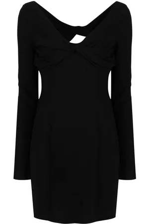 BLUMARINE Knotted open-back minidress