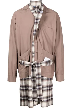 Maison Mihara Yasuhiro Layered-detail shirt coat