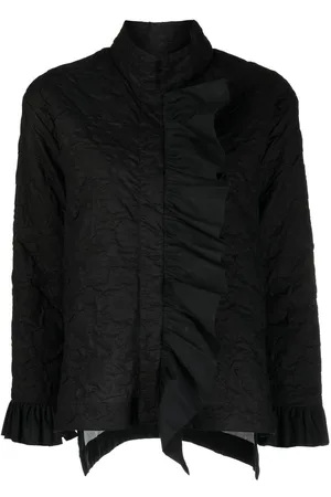 Bambah Floral-jacquard ruffled jacket