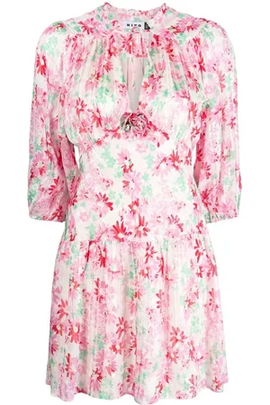 RIXO London Floral-print mini dress