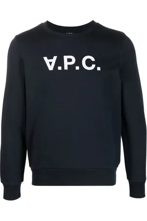 A.P.C. Flocked-logo cotton sweatshirt